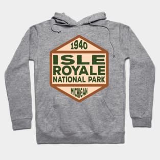 Isle Royale National Park badge Hoodie